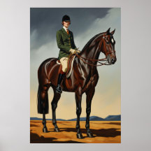 LA CAVALIÈRE (De Paardenvrouw) - Originele Art Dec