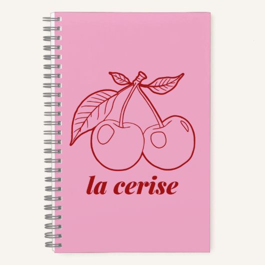 La cerise pin notitieboek (Voorkant)
