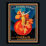 La Chablisienne Art Deco Poster 16 x 20<br><div class="desc">Colorful Art Deco Print Advertisement voor La Chablisienne 16 x 20. Verkrijgbaar in kleinere afmetingen.</div>