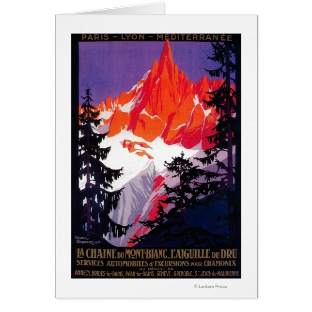 La Chaine De Mont-Blanc Oude PosterEuropa (Voorkant)