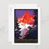 La Chaine De Mont-Blanc posterEuropa Briefkaart (Voorkant / Achterkant)