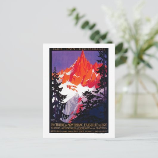 La Chaine De Mont-Blanc  posterEuropa Briefkaart (Staand voorkant)