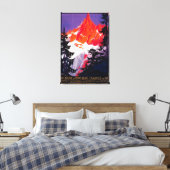 La Chaine De Mont-Blanc  posterEuropa Canvas Afdruk (Insitu (Slaapkamer))