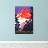 La Chaine De Mont-Blanc  posterEuropa Canvas Afdruk (Insitu (Houten vloer))