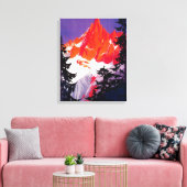 La Chaine De Mont-Blanc  posterEuropa Canvas Afdruk (Insitu (Woonkamer))