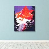 La Chaine De Mont-Blanc  posterEuropa Canvas Afdruk (Insitu (Houten vloer))