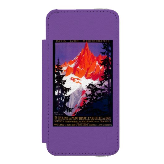 La Chaine De Mont-Blanc  posterEuropa Incipio iPhone Portemonnee Hoesje (Voorkant Agenda)