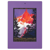 La Chaine De Mont-Blanc  posterEuropa Klembord (Achterkant)