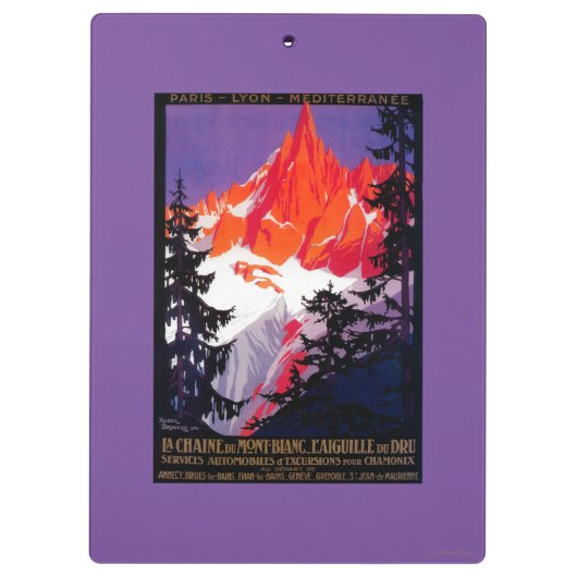 La Chaine De Mont-Blanc  posterEuropa Klembord (Achterkant)