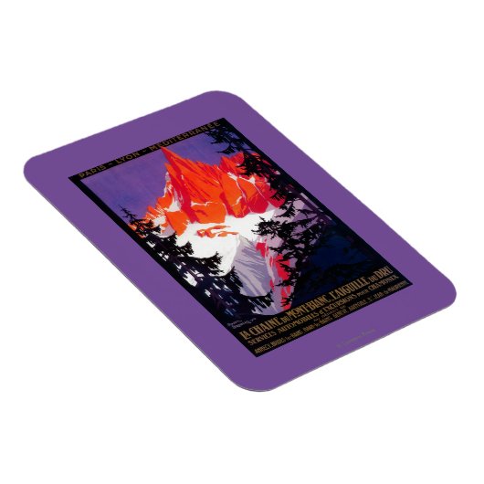 La Chaine De Mont-Blanc posterEuropa Magneet (Rechterzijde)