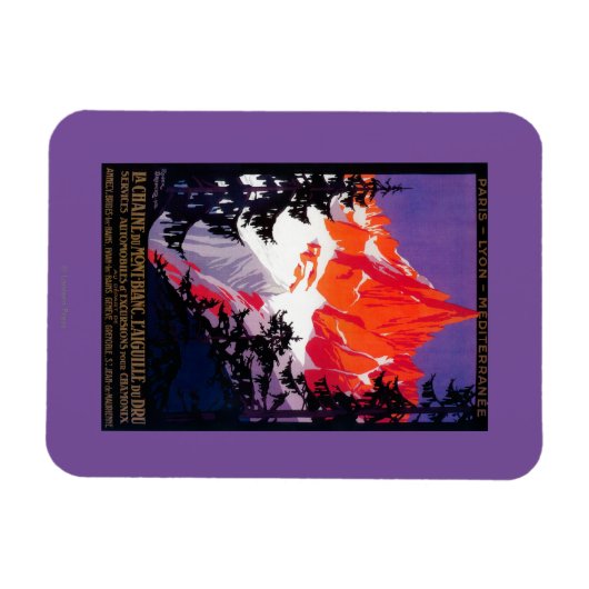 La Chaine De Mont-Blanc posterEuropa Magneet (Horizontaal)