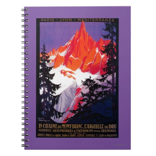 La Chaine De Mont-Blanc  posterEuropa Notitieboek (Voorkant)