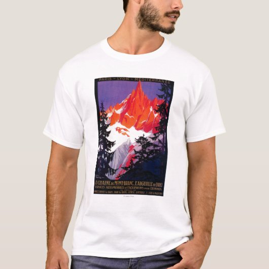La Chaine De Mont-Blanc  posterEuropa T-shirt (Voorkant)