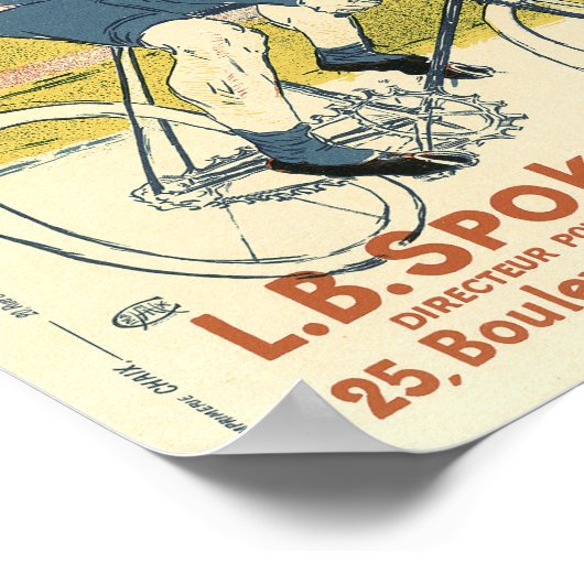 La Chaine Simpson Bicycle  Advert Poster (Hoek)