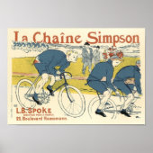 La Chaine Simpson Bicycle  Advert Poster (Voorkant)