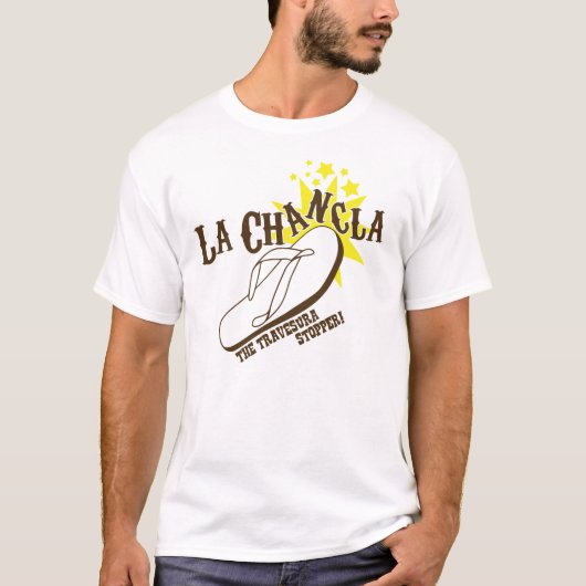 La Chancla de Travesura Stopper Funny Mexican T-shirt (Voorkant)