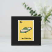 La Chancla Mexican Lottery Bingo Game Card Player Kaart (Staand voorkant)