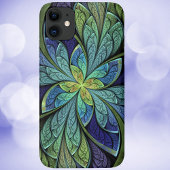 La Chanteuse IV Abstract Glas in lood Pattern iPhone 15 Case