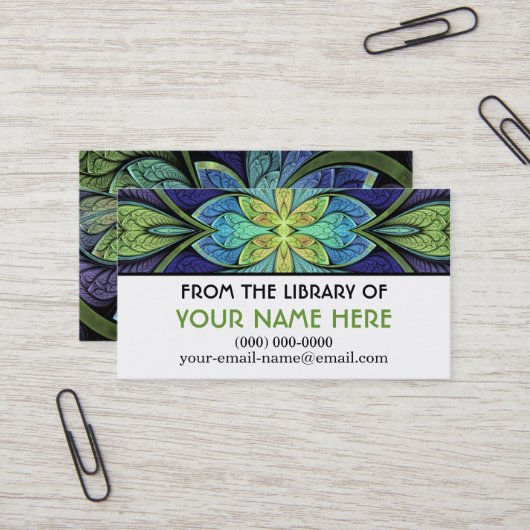 La Chanteuse IV Media Kaarten Visitekaartje (Voorkant / Achterkant in situ)