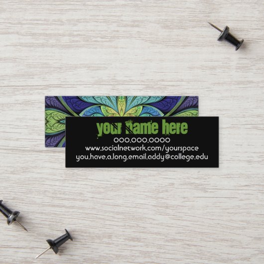 La Chanteuse IV Persoonlijke Contact Kaart Contactkaartje (Voorkant / Achterkant in situ)