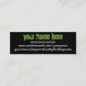 La Chanteuse IV Persoonlijke Contact Kaart Contactkaartje (Voorkant)