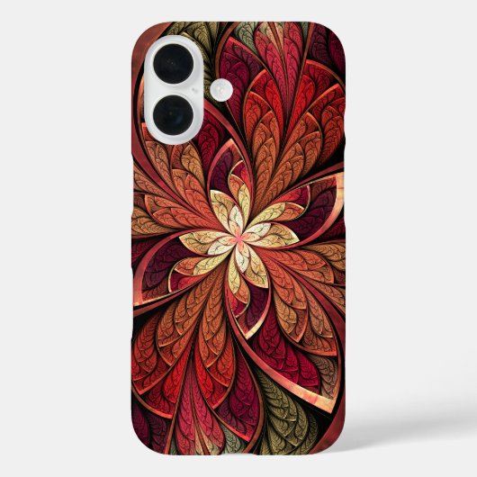 La Chanteuse Rouge Rood Abstract Patroon Case-Mate iPhone Case (Achterkant)