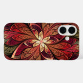 La Chanteuse Rouge Rood Abstract Patroon Case-Mate iPhone Case (Achterkant (horizontaal))
