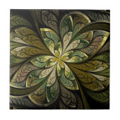 La Chanteuse Vert Ceramic Tile Tegeltje (Voorkant)