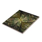 La Chanteuse Vert Ceramic Tile Tegeltje (Zijkant)