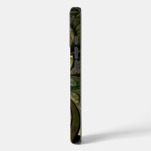 La Chanteuse Vert Green Abstract Glas in lood Case-Mate iPhone Case (Achterkant / Links)