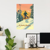 La Chapelle d'Abondance Snowboarden Reisposter Poster (Thuiskantoor)
