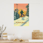 La Chapelle d'Abondance Snowboarden Reisposter Poster (Keuken)