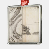 La Charente Atlas Map Metalen Ornament (Links)
