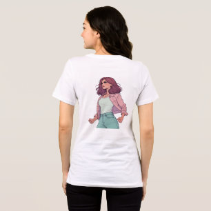 LA CHICA BRAVA T-SHIRT - FELLE LATINA TERUG