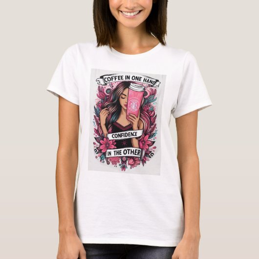 La chica del café t-shirt (Voorkant)