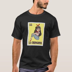 La Chingona Mexicaanse loterij, Bingo Card Game T-shirt