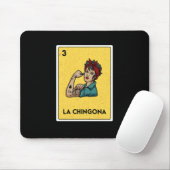 La Chingona Mexican Lottery Bingo Game Card Player Muismat (Met muis)