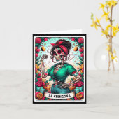 La Chingona Tarotkaart Dag Van De Doden Dia De Los Kaart (Gele Bloem)