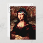 La Chola Mona Lisa Mexicaans Briefkaart (Voorkant / Achterkant)