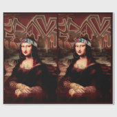 La Chola Mona Lisa Mexicaans Cadeaupapier (Vlak)