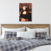 La Chola Mona Lisa Mexicaans Canvas Afdruk (Insitu (Slaapkamer))