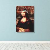 La Chola Mona Lisa Mexicaans Canvas Afdruk (Insitu (Houten vloer))