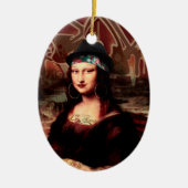 La Chola Mona Lisa Mexicaans Keramisch Ornament (Voorkant)