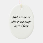 La Chola Mona Lisa Mexicaans Keramisch Ornament (Achterkant)