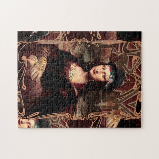 La Chola Mona Lisa Mexicaans Legpuzzel (Horizontaal)