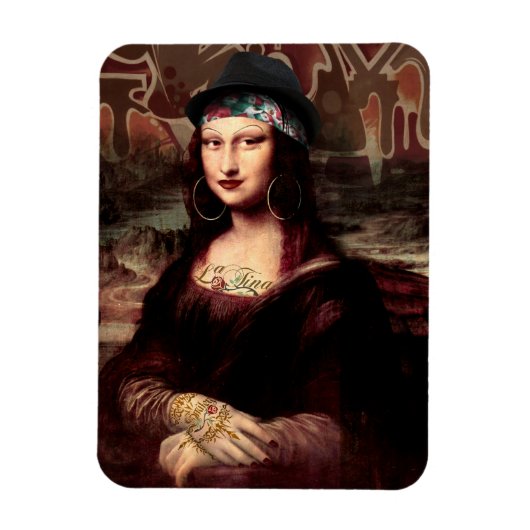La Chola Mona Lisa Mexicaans Magneet (Verticaal)