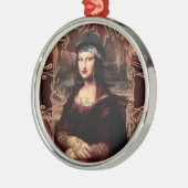La Chola Mona Lisa Mexicaans Metalen Ornament (Links)