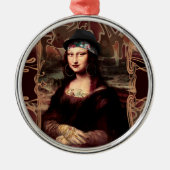 La Chola Mona Lisa Mexicaans Metalen Ornament (Voorkant)