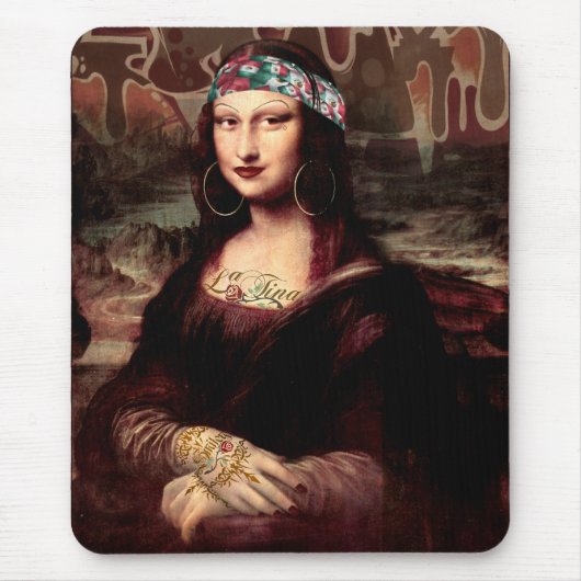 La Chola Mona Lisa Mexicaans Muismat (Voorkant)