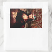 La Chola Mona Lisa Mexicaans Rechthoekige Sticker (Tas)